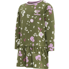 1-3M Kleider Hummel Alisa Dress L/S - Capulet Olive (214045-6414)