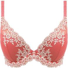 Wacoal Embrace Lace Plunge Bra - Faded Rose/White Sand