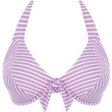 Purple - Stripes Clothing Freya Beach Hut Bandless Halter Bikini Top - Cassis