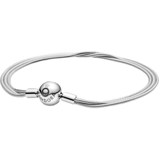 Pandora Moments Multi Snake Chain Bracelet - Silver