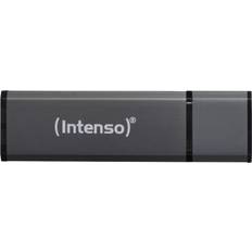 128 GB USB-minnen på rea Intenso 3521495, 128 GB, USB Type-A, 2.0, 28 MB/s, Keps, Antracit