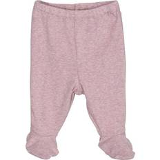 Newborn Pants w/Feet - Wood Rose
