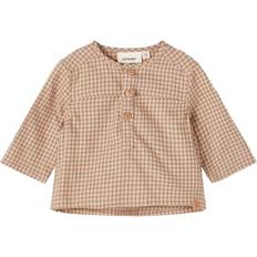 Bambino Bluse e Tuniche Lil'Atelier Camicia a maniche lunghe Nbmricardo Otter - Marrone