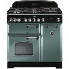 90cm Cuisinières Falcon Classic Deluxe 90 gas Chrome, Green