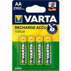 Batterier - NiMH Batterier & Laddbart Varta Rechargeable Accu AA LR06 2100mAh 4-pack