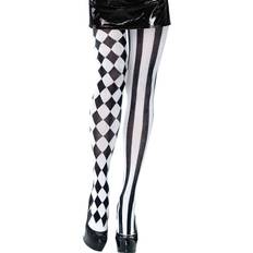 Kostumer Bristol Novelty Bristol Novelty Womens/Ladies Harlequin Tights (One Size) (White/Black)