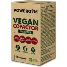 Taurina Vitaminas y Minerales Powergym Vegan Cofactor 40 pcs