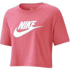 Nike Women's Sportswear Essential Cropped T-shirt - Archaeo Pink/White