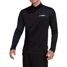 Senderismo Camisetas Adidas Terrex Multi Half-Zip T-shirt Men - Black