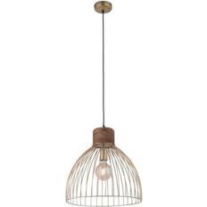 Mässing - Trä Pendellampor Leuchten Direkt Alami Pendellampa ∅ 40cm
