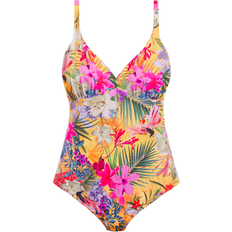 J Baddräkter Fantasie Anguilla Deep Plunge Swimsuit - Saffron