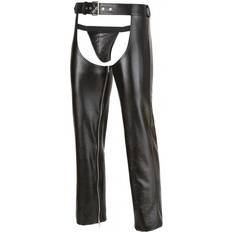 Faux Leather Chaps with G-String