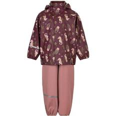 CeLaVi Rainwear Set - Burlwood with Seahorses (310272-4330)