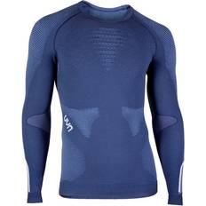 UYN Ambityon UW Long Sleeve Shirt Men - Deep Blue/Avio/White