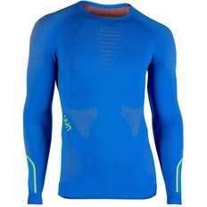 UYN Ambityon UW Long Sleeve Shirt Men - Fresh Blue/Orange Shiny/Yellow Shiny