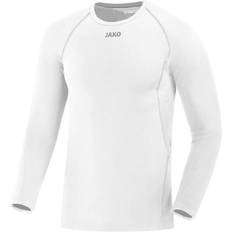 Elastane/Lycra/Spandex Base Layers JAKO Compression 2.0 Longsleeve Men - White