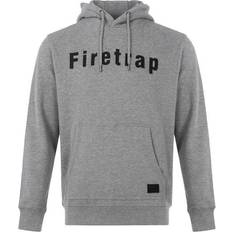 Firetrap Graphic OTH Hoodie - Grey Marl