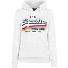 Superdry Vintage Logo Overhead Hoodie - Ice Marl