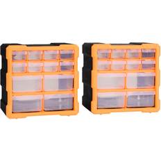 Cajas de almacenamiento vidaXL Organisers with 12 Drawers Caja de almacenamiento 2pcs