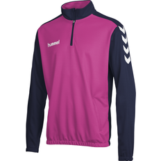 Hardlopen - Roze Truien Hummel Core 1/2 Zip Sweatshirt Men - Marine/Rose/Violet