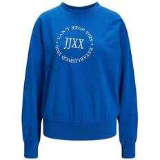 Jack & Jones Beatrice Logo Sweatshirt - Blue/Blue Iolite