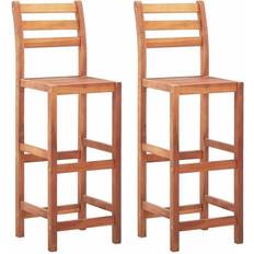 Natural Bar Stools vidaXL - Bar Stool 110cm 2pcs