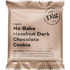 Sukkerfritt Sjokolade No-Bake Hazelnut Dark Chocolate Cookie 30g