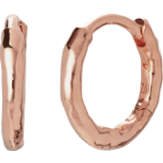 Monica Vinader Rose Gold Siren Muse Mini Huggie Earrings