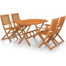 Octogonal Ensembles repas de patio vidaXL 3086996 Ensemble repas de patio, 1 Table incluse 4 Chaises