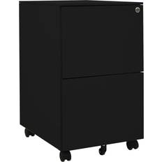 Casters Storage Cabinets vidaXL Mobile File Storage Cabinet 39x67cm