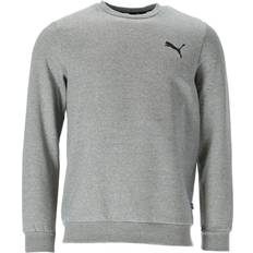 Puma Men Jumpers Puma Essentials Small Logo Crew Neck Sweatshirt - Medium Gray Heather