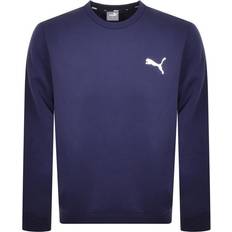 Puma Herre Gensere Puma Essentials Small Logo Crew Neck Sweatshirt - Navy