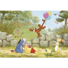 Vert Papiers peints Komar Papier peint pour enfants Winnie Pooh Ballooning