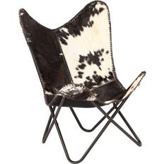 Black Armchairs vidaXL Butterfly Armchair 35.4"