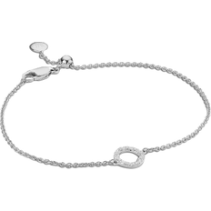 Monica Vinader Riva Mini Circle Bracelet - Silver/Diamond