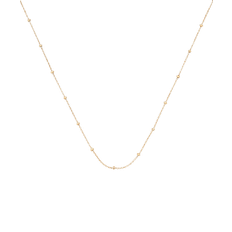 Beaded Chains Necklaces Monica Vinader Fine Beaded Chain Necklace Long - Gold