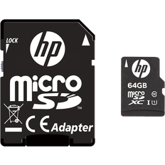 HP Hukommelseskort HP MicroSDXC Class 10 UHS-I U1 64GB +Adapter