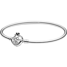 Pandora Disney Alice in Wonderland Cheshire Cat Clasp Moments Bangle - Silver