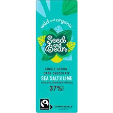 Sitron/lime Sjokolade Seed and Bean Cornish Sea Salt & Lime Mini Bar 25g