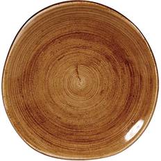 Orange Dessert Plates Churchill Stonecast Patina Organic Round Dessert Plate 18.6cm 12pcs