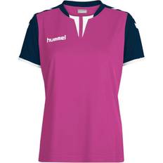 Pink - Soccer Clothing Hummel Core Short Sleeve Jersey Women - Rose Violet/Marine