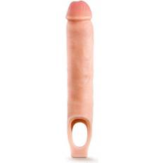 PVC Penis sleeves Blush Novelties Performance 11.5 Inch Cock Sheath Penis Extender Vanilla Beige