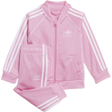 High Collar Tracksuits adidas Infant Adicolor SST Tracksuit - True Pink/White (HE4742)