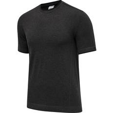 Homme - Polyamide T-shirts Hummel Joe Seamless T-shirt Men - Black Melange