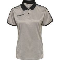 Fitness & Gym Polos Hummel Authentic Functional Jersey Polo Shirt Women - Grey Melange