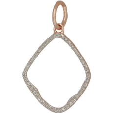 Monica Vinader Rose Gold Charms & Pendants Monica Vinader Riva Hoop Pendant Charm - Rose Gold/Diamond