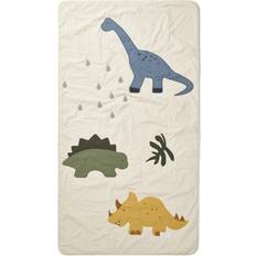 Sengetæppe børn Liewood Nor Junior Bedspread Dino Multi Mix 110x190cm