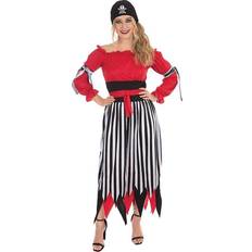 Pirate costume Bristol Novelty Women Crimson Pirate Costume
