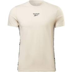 Beige - Fitness - Herre T-shirts Reebok Identity Tape T-shirt Men - Stucco