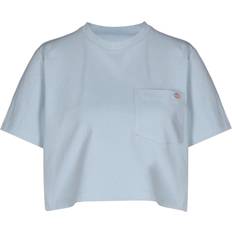 Dickies Porterdale Crop Fog T-Shirt - Blue